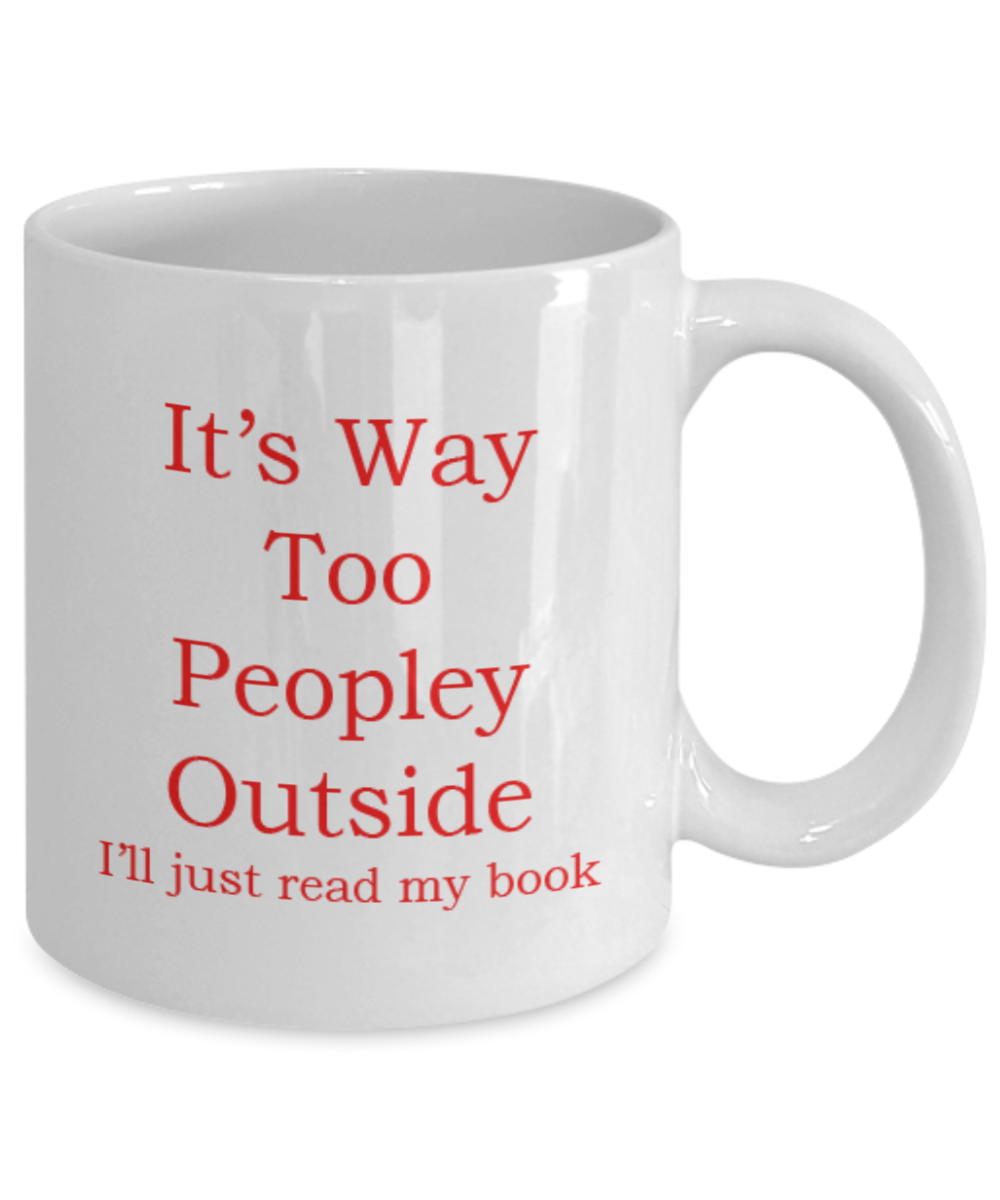 For the Avid Reader, Gift For The Book Worm, I Love Reading, Coffee Cup