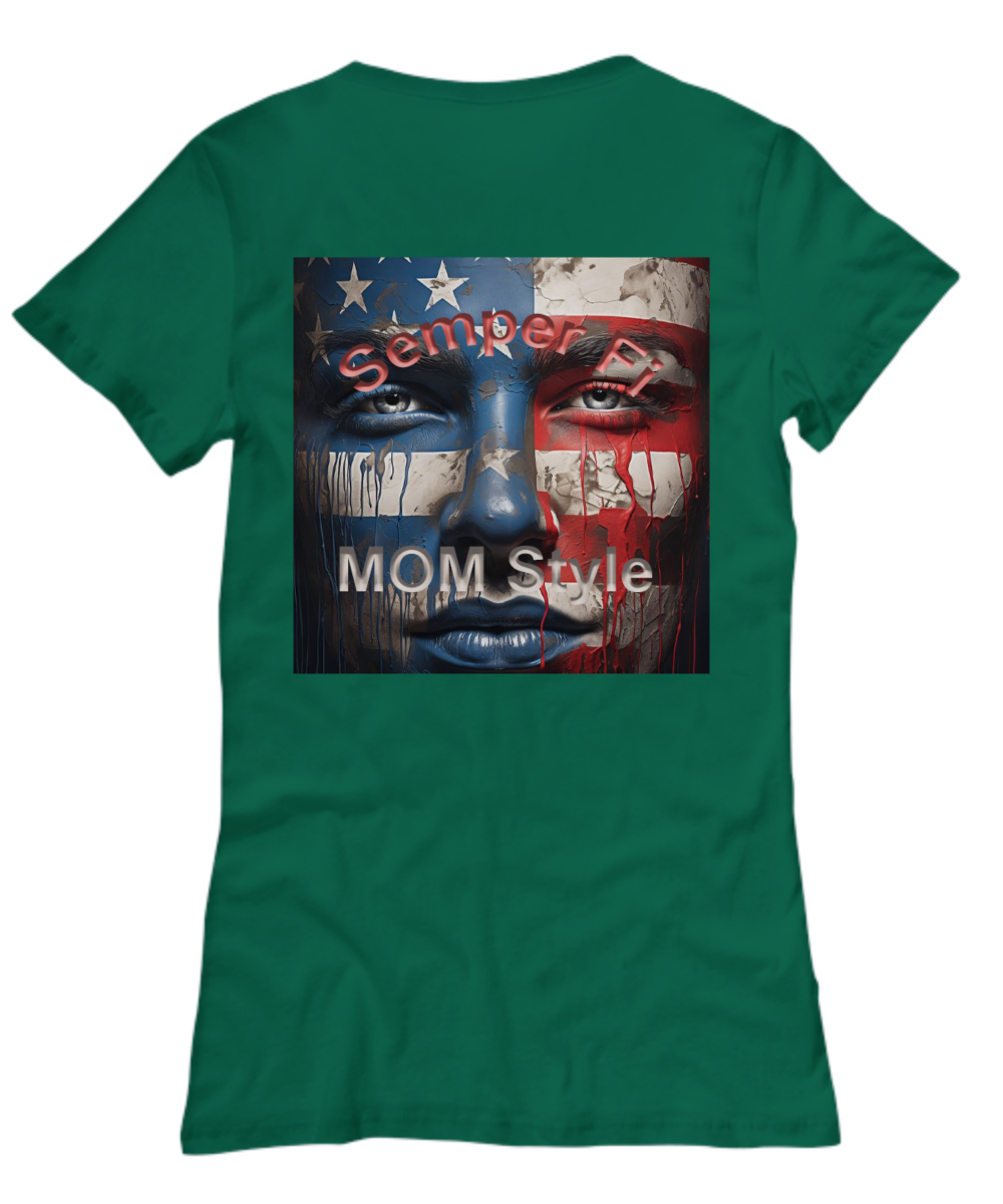 Marine Mom T-Shirt, Mom of a Marine, Oorah Mom T-Shirt