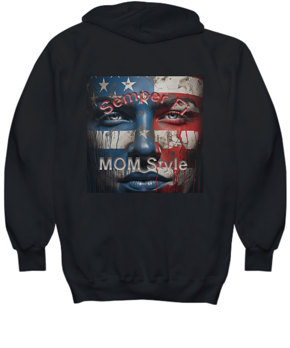 Marine Corps Mom Hoodie, Semper Fi Mom, Hoodie