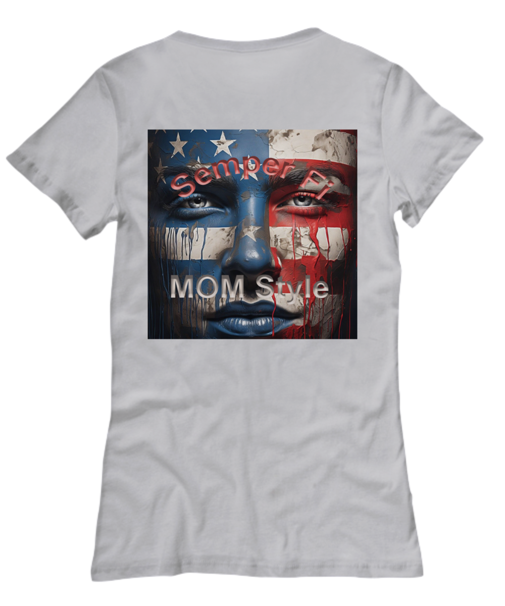 Marine Mom T-Shirt, Mom of a Marine, Oorah Mom T-Shirt