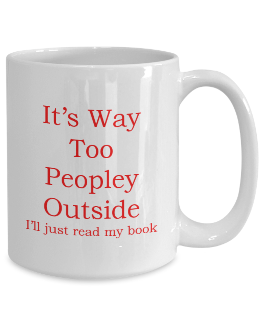 For the Avid Reader, Gift For The Book Worm, I Love Reading, Coffee Cup