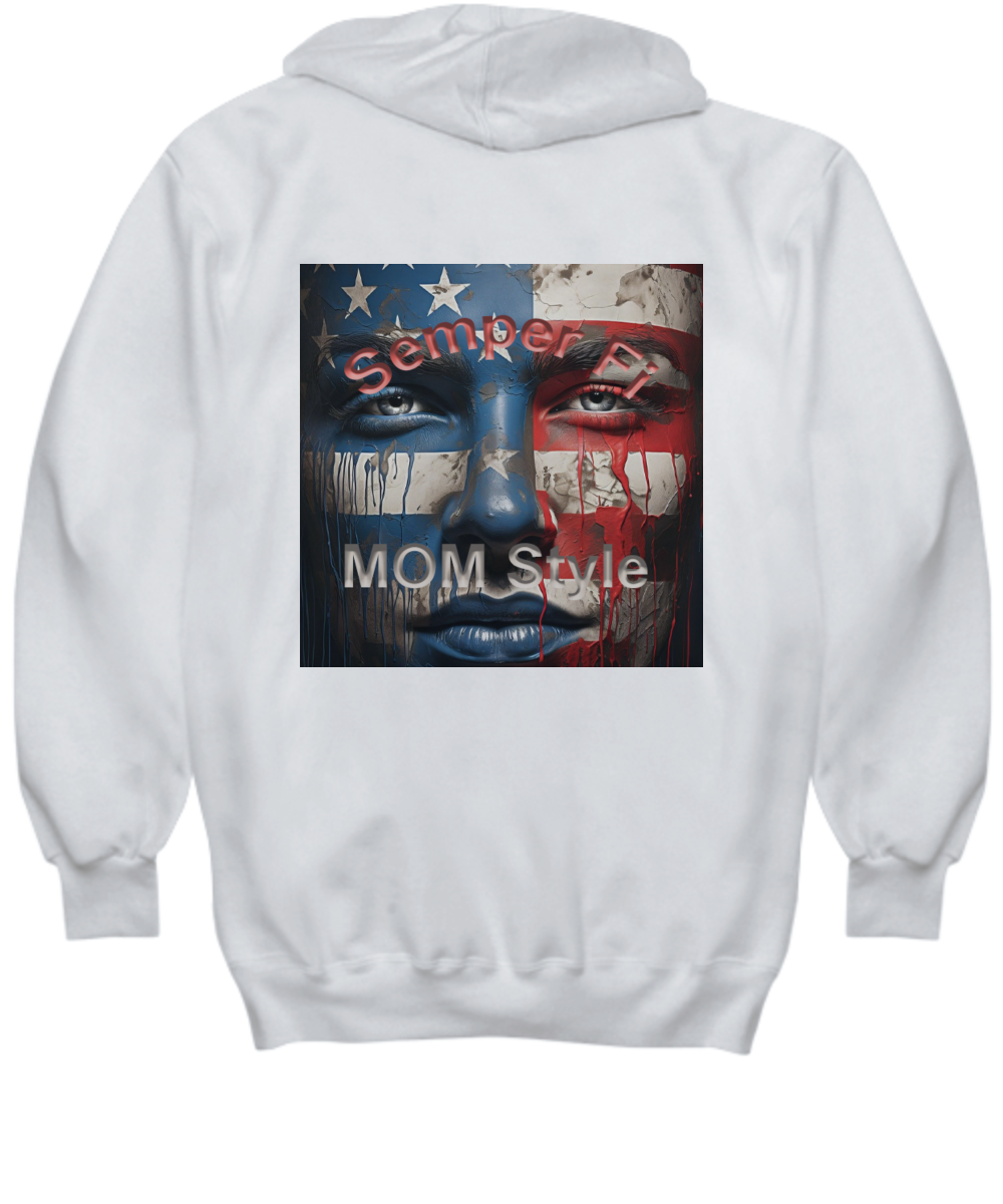 Marine Corps Mom Hoodie, Semper Fi Mom, Hoodie