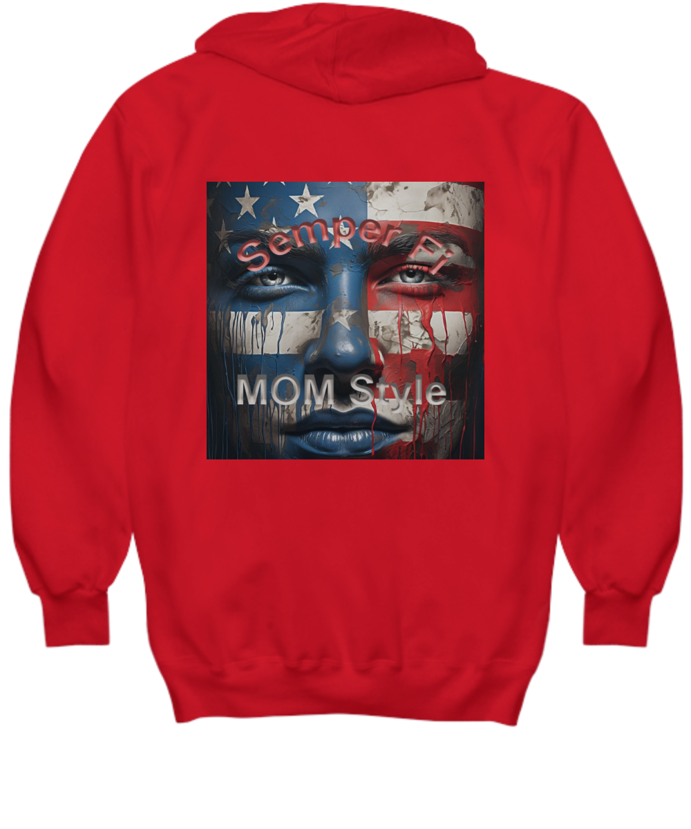 Marine Corps Mom Hoodie, Semper Fi Mom, Hoodie