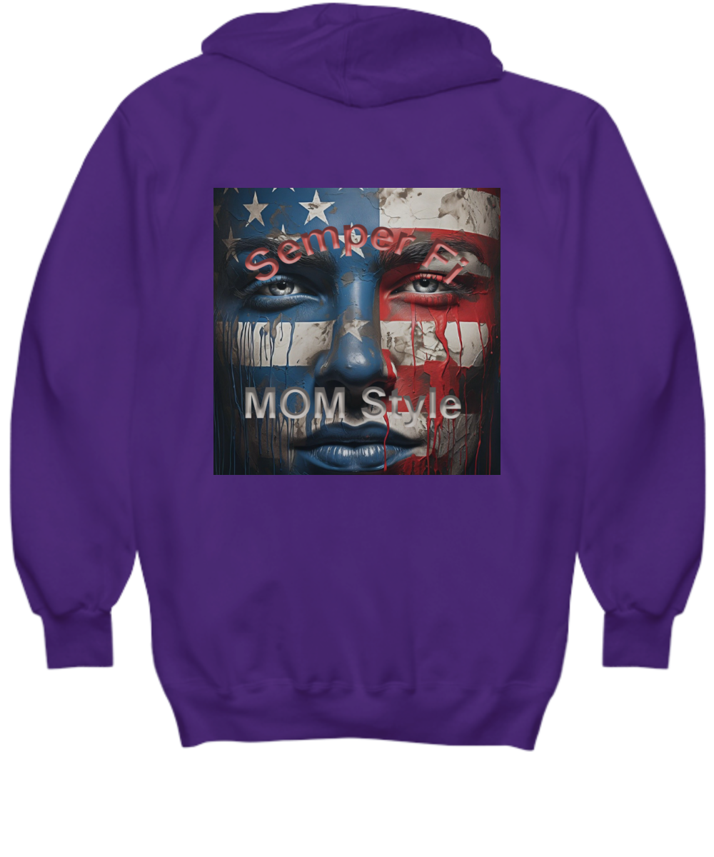 Marine Corps Mom Hoodie, Semper Fi Mom, Hoodie