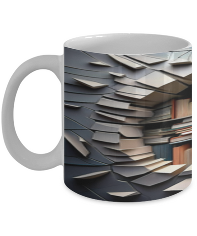 3D Wall Coffee Cup, Gift For Book Lover, I Love My Coffee And My Books