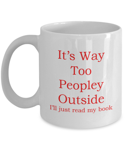 For the Avid Reader, Gift For The Book Worm, I Love Reading, Coffee Cup