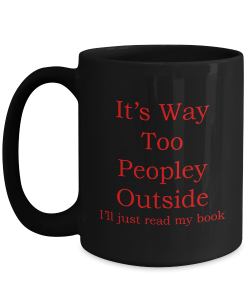 For the Avid Reader, Gift For The Book Worm, I Love Reading, Coffee Cup