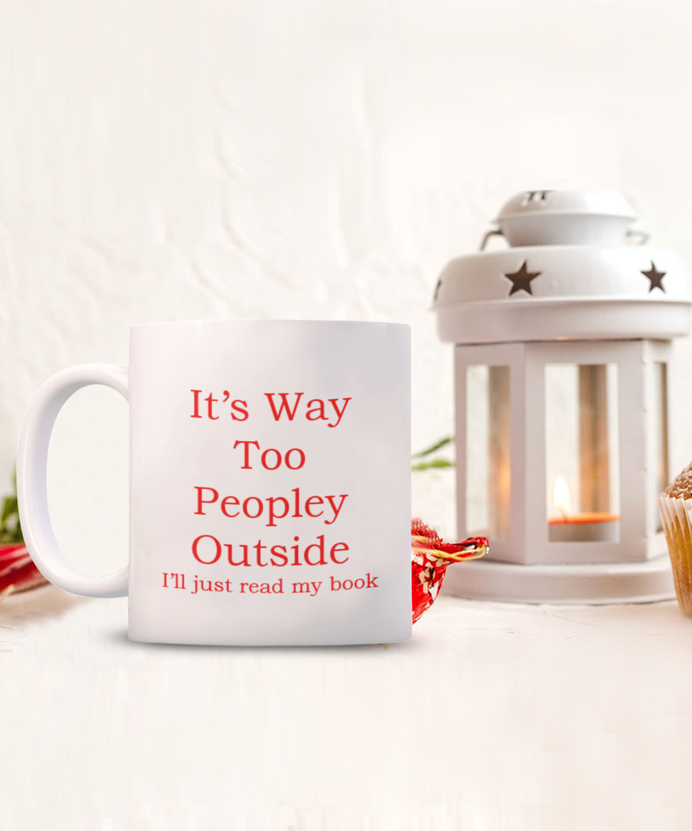 For the Avid Reader, Gift For The Book Worm, I Love Reading, Coffee Cup