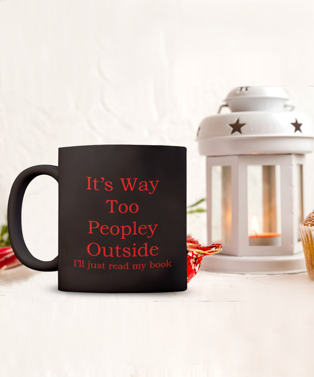 For the Avid Reader, Gift For The Book Worm, I Love Reading, Coffee Cup