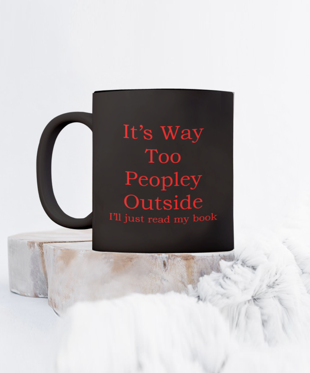 For the Avid Reader, Gift For The Book Worm, I Love Reading, Coffee Cup