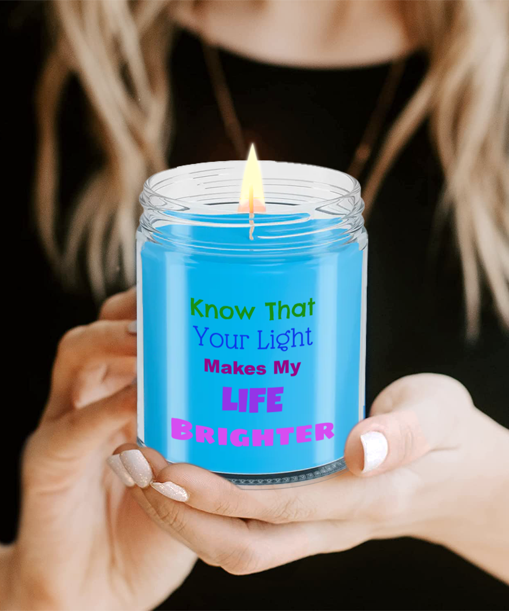 Candle Gift For My Spouse, Great Candle Gift Idea, You Make My Life Brighter