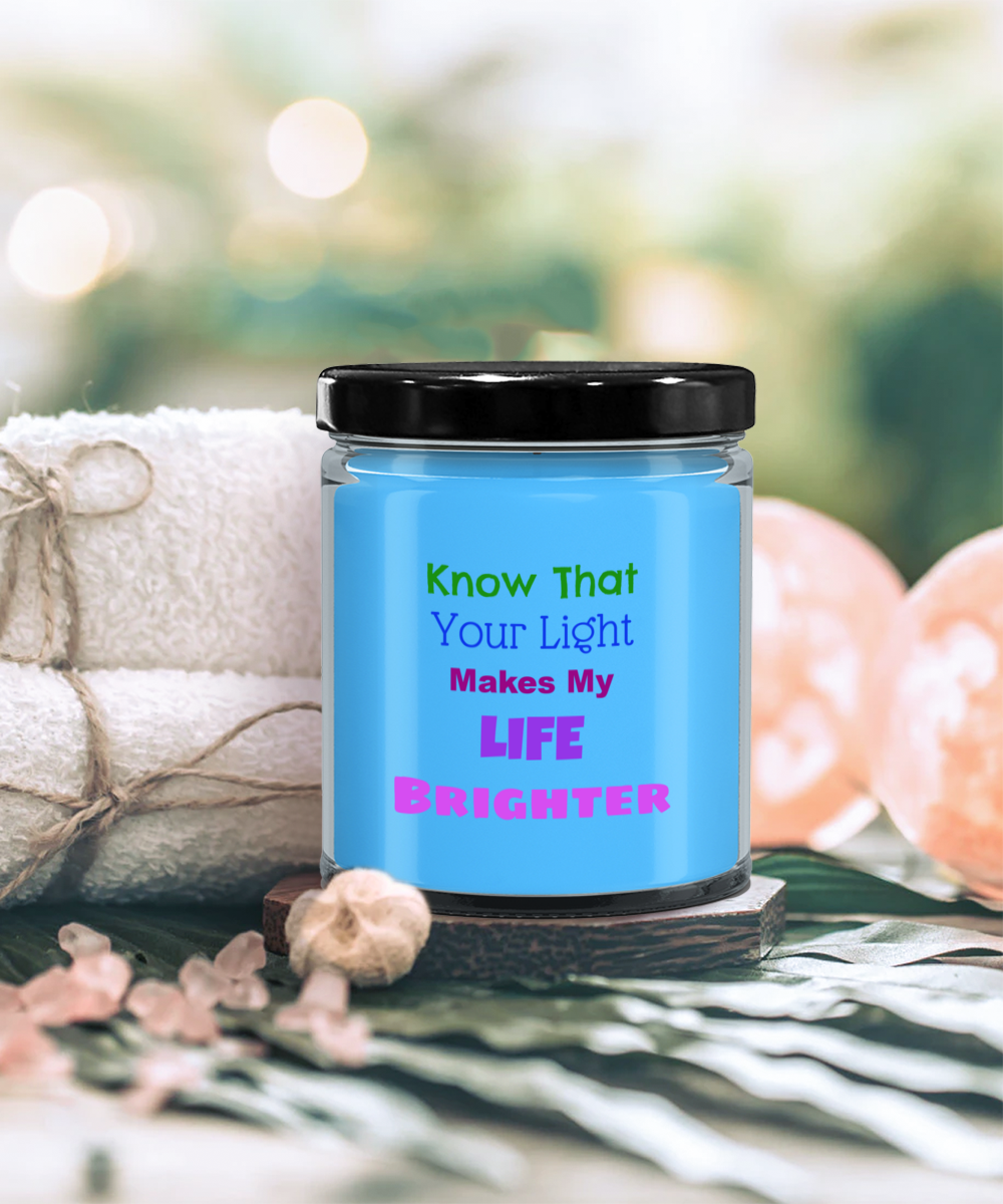 Candle Gift For My Spouse, Great Candle Gift Idea, You Make My Life Brighter