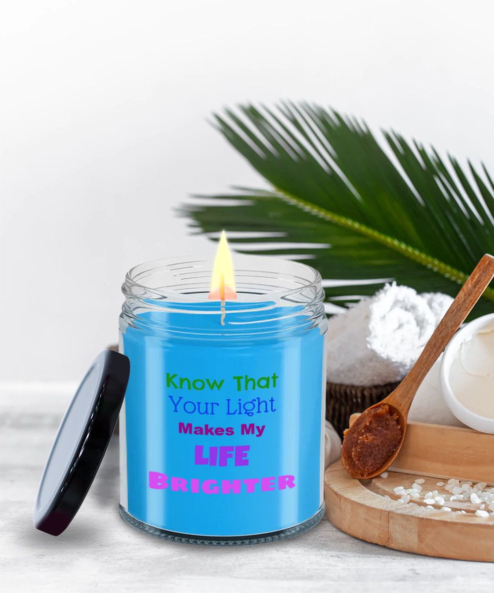 Candle Gift For My Spouse, Great Candle Gift Idea, You Make My Life Brighter