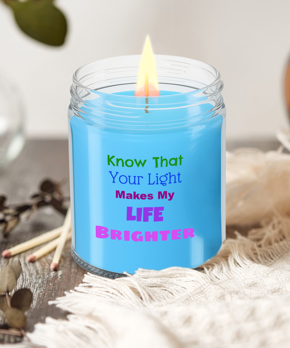 Candle Gift For My Spouse, Great Candle Gift Idea, You Make My Life Brighter