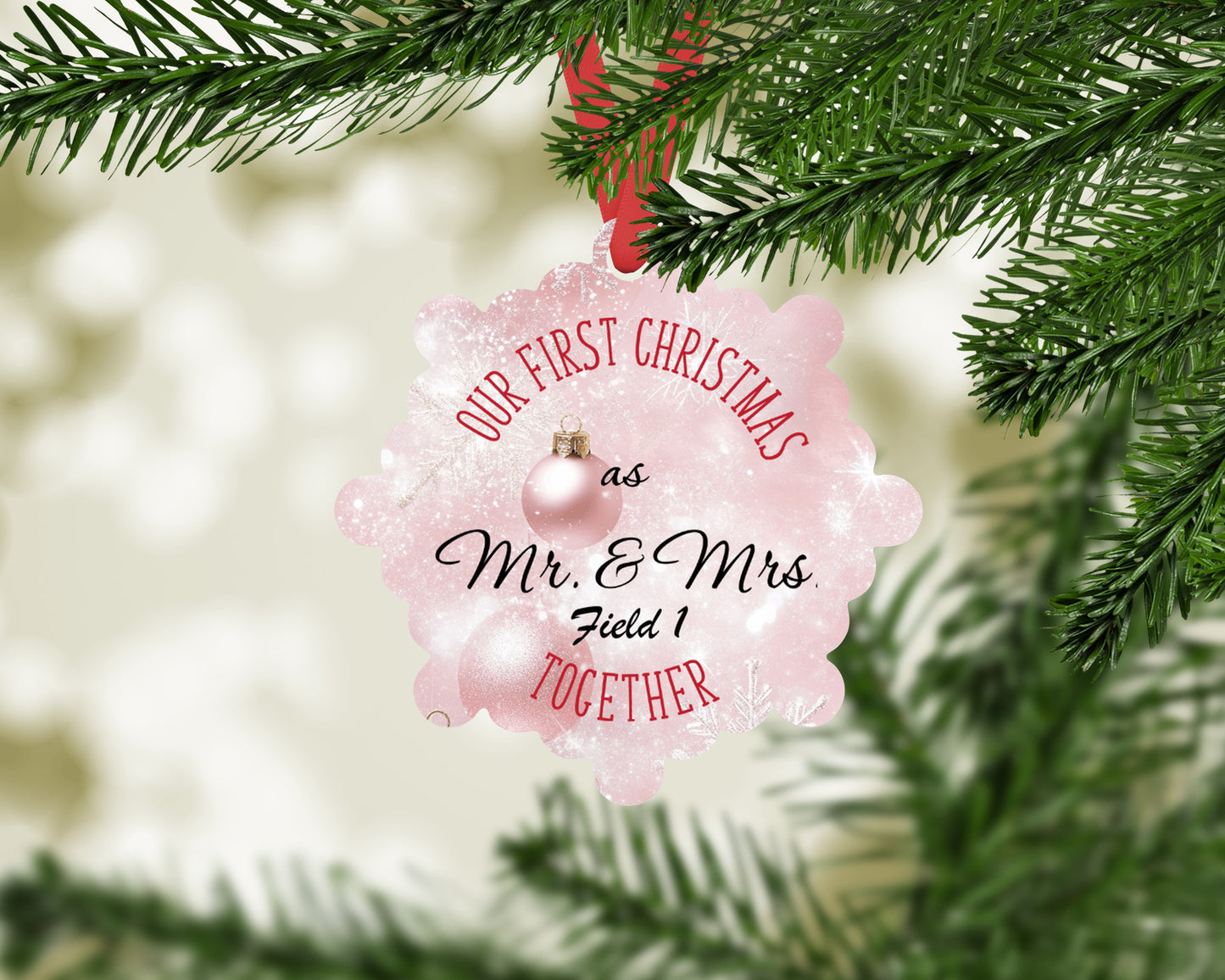 1st Married Christmas Ornament