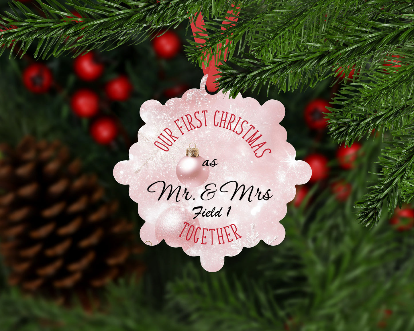 1st Married Christmas Ornament