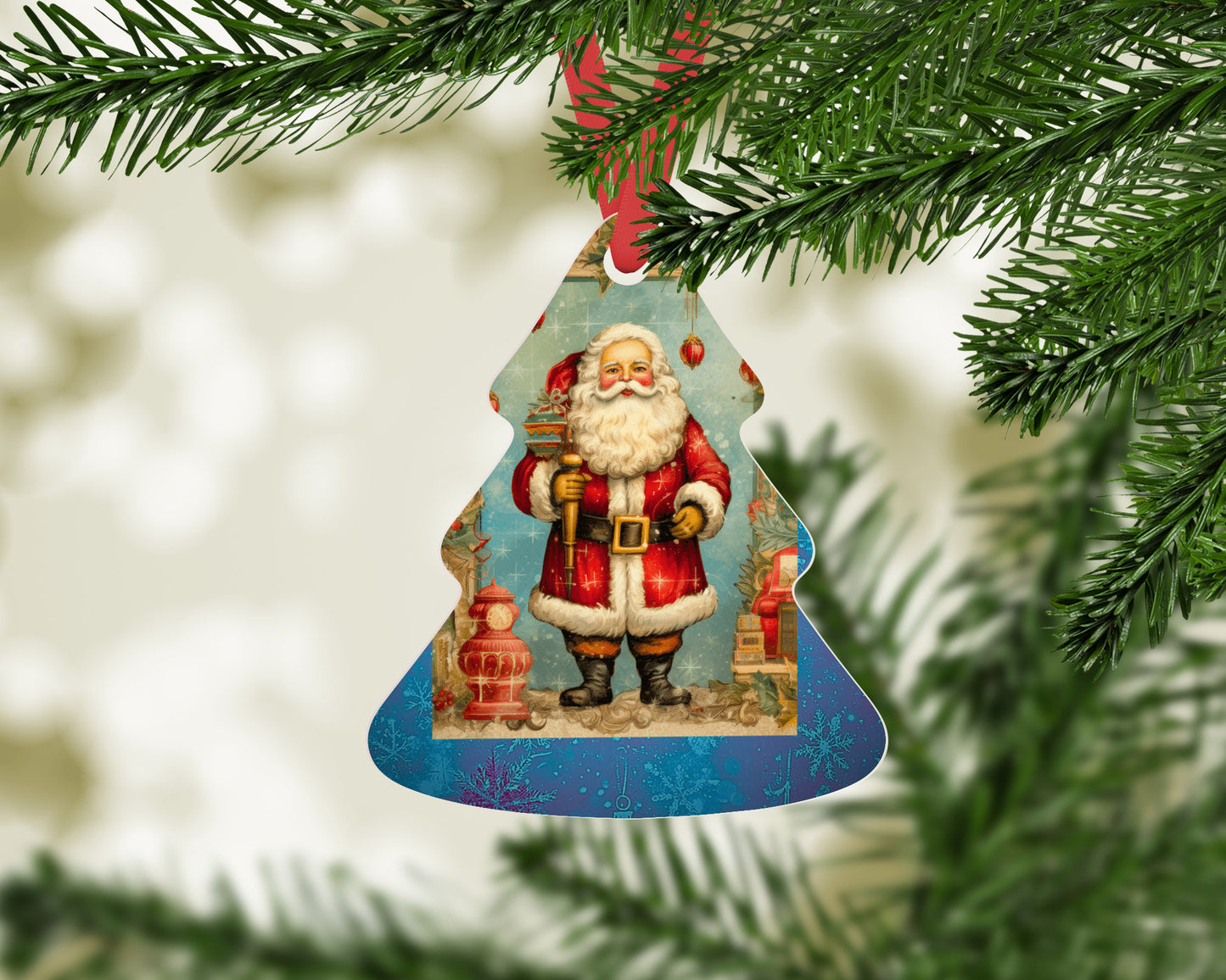 Santa Christmas Tree Ornament