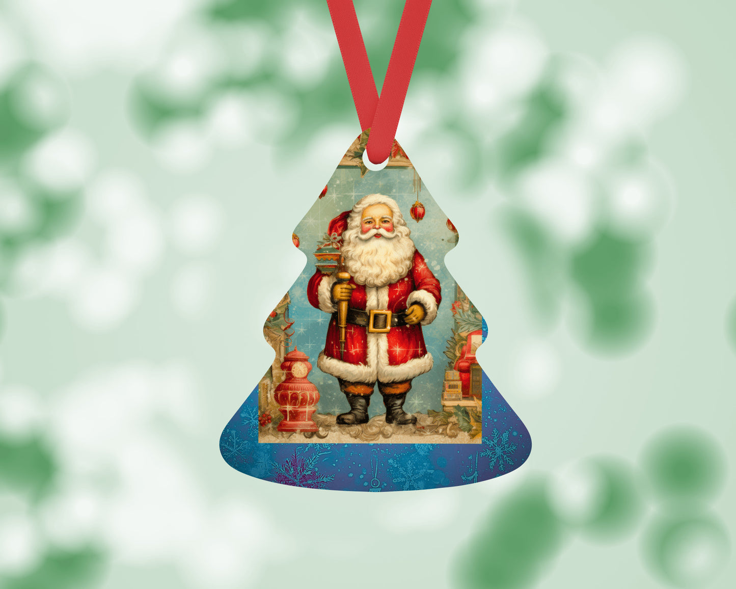 Santa Christmas Tree Ornament