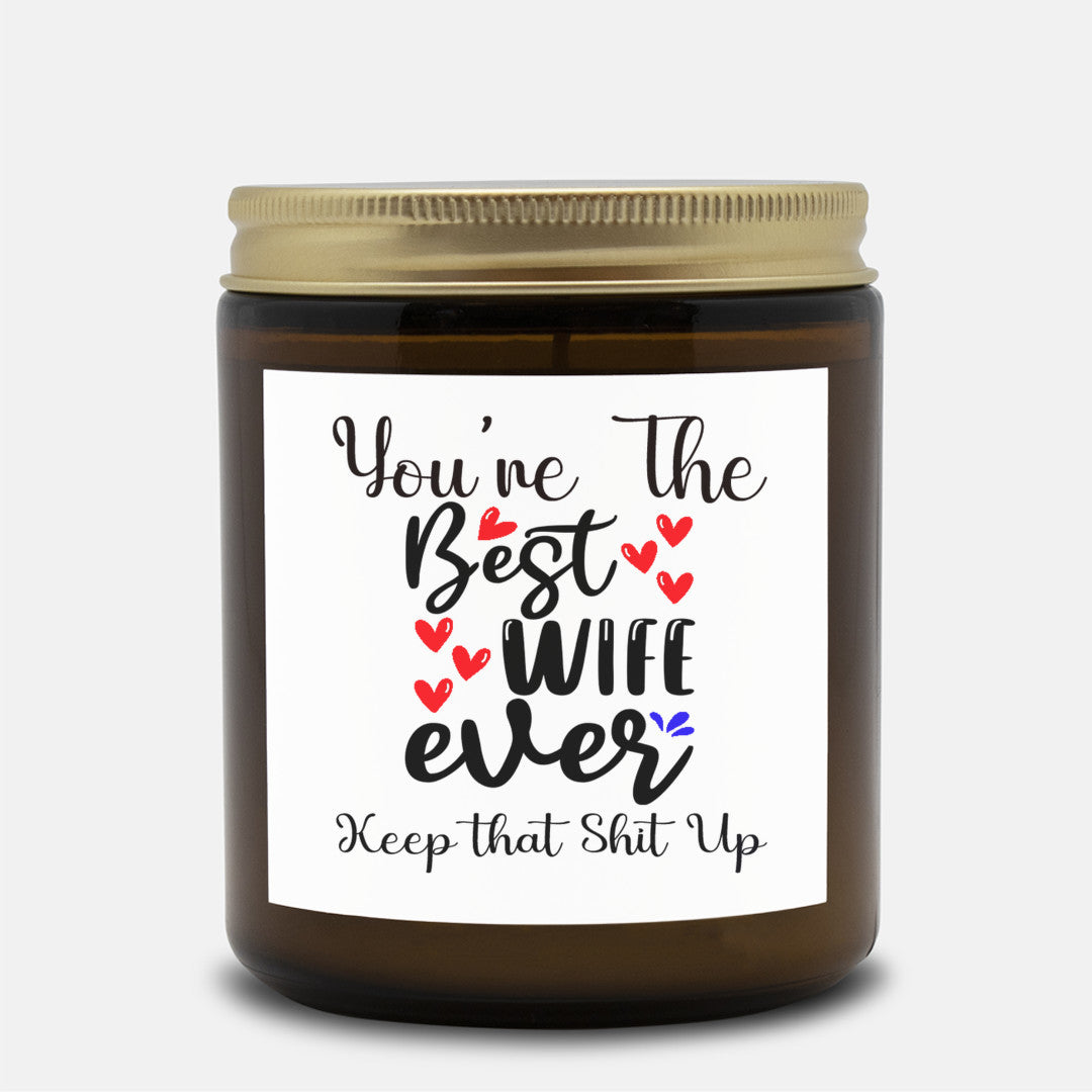 Best Wife Ever Gift for Wife Relationship Gift Wife Gift for Her Gift from Husband Valentine's Day Gift Soy Candles Handmade