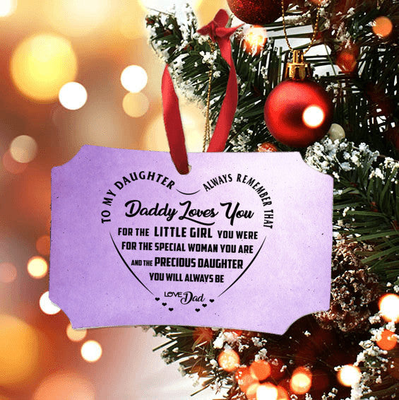 For My Daughter - Love Dad Ornament