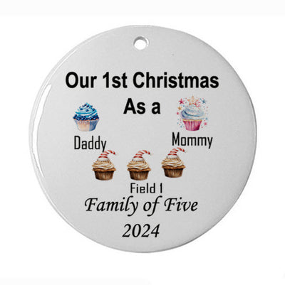 Our 1st Christmas as a Family of 5 Ornament