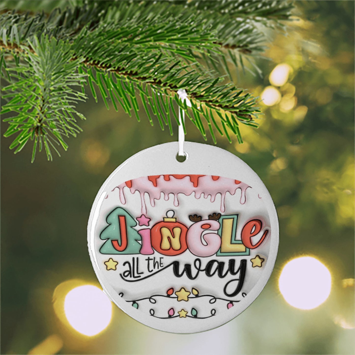 Jingle all the Way 3D Ornament