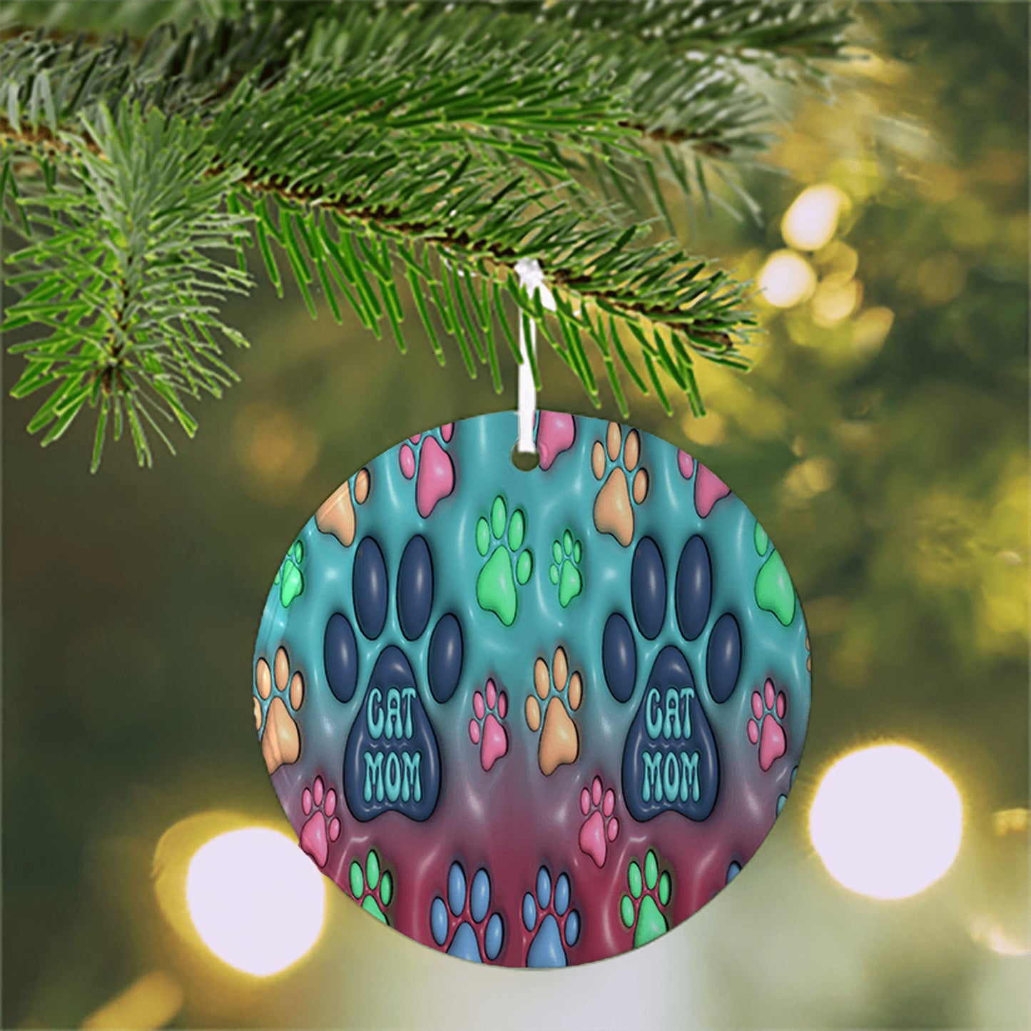 Cat Mom 3D Ornament