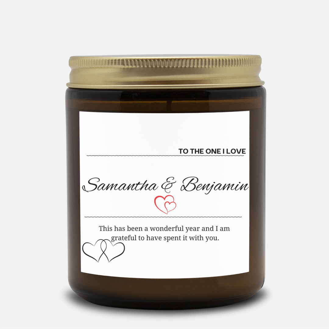 To The One I Love, Valentine's Day Candle, Personalised Gift For Lover, Thank you Gift For Girlfriend or Wife