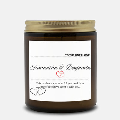 To The One I Love, Valentine's Day Candle, Personalised Gift For Lover, Thank you Gift For Girlfriend or Wife