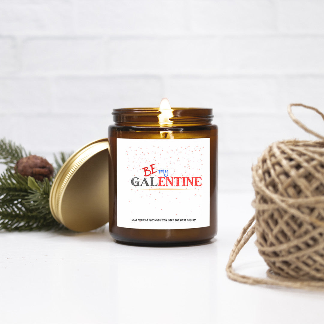 Be My GALentine" Candle, Funny Valentine’s Day Gift for Girlfriends, Soy Wax Container Candle, Perfect for Celebrating Your Besties