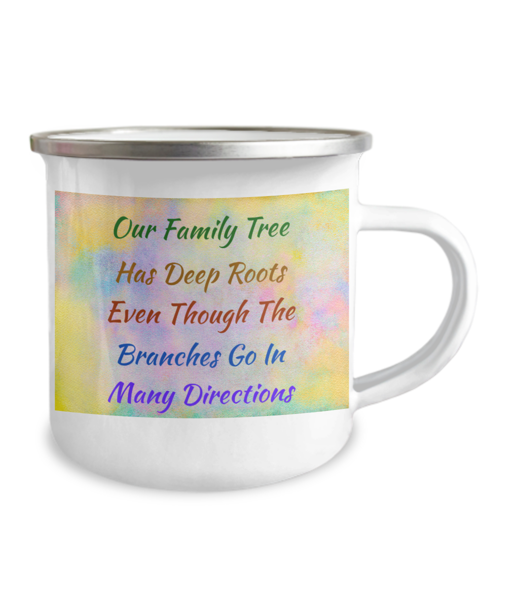 Camper Mug-Our Family Tree, Deep Roots, Many Branches, Love My Family, Coffee Mug