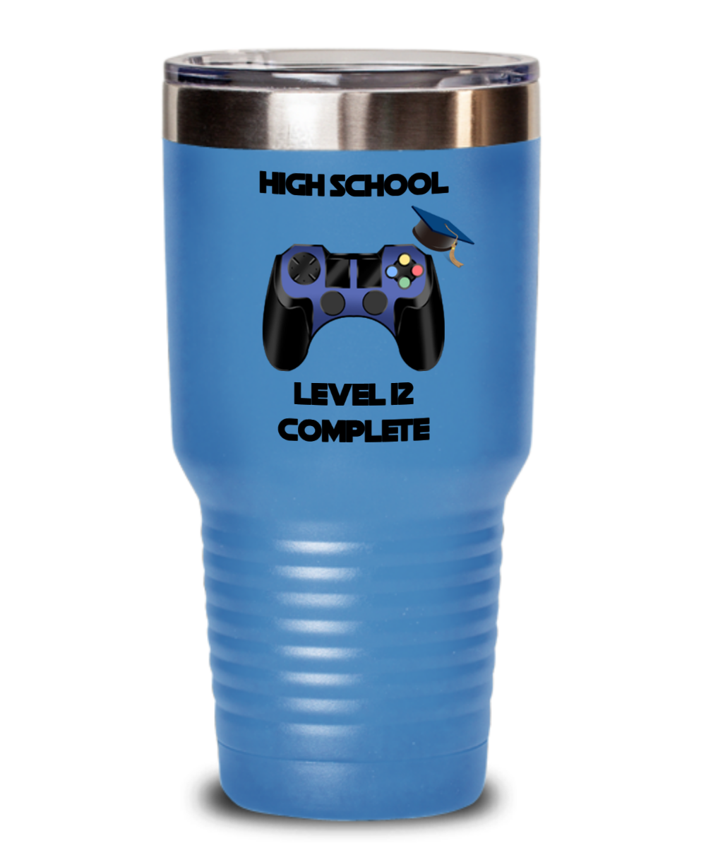 Level 12 Complete, High School Graduation, High School Gamer Gift, Senior Gamer Gift, Tumbler