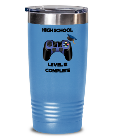 Level 12 Complete, High School Graduation, High School Gamer Gift, Senior Gamer Gift, Tumbler