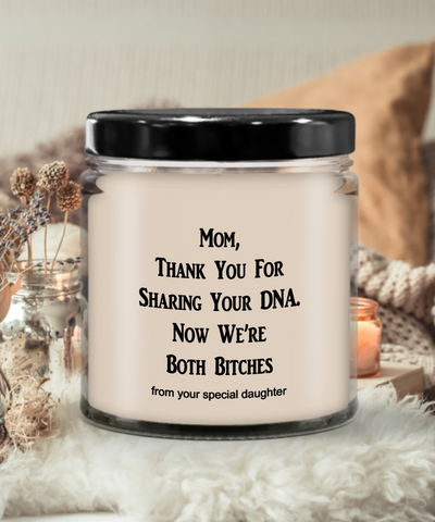 Funny Mothers Day Candle, Moms Birthday Candle, Funny Candles For Mom, Best Mom Ever Gifts, DNA From Mom