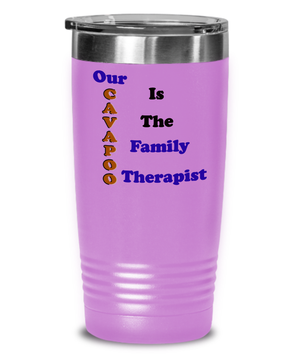 Cavapoo Dog, Owner of Cavapoo, Cavapoo Mom, Love Cavapoos, Our Cavapoo Is the Family Therapist, We Have A  Cavapoo, Tumbler