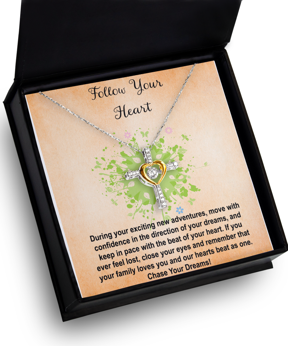 Graduation Gift Necklace For Girls, College, High School, Elementary School, Senior, Heart