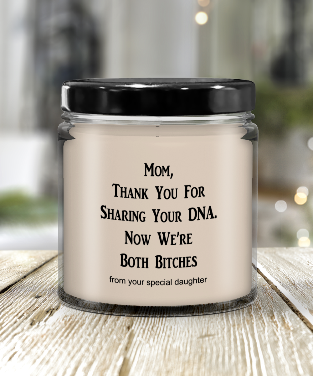 Funny Mothers Day Candle, Moms Birthday Candle, Funny Candles For Mom, Best Mom Ever Gifts, DNA From Mom