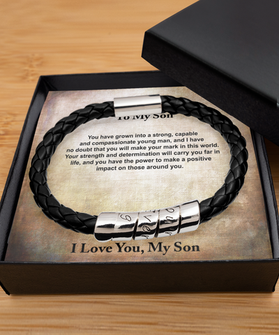 To My Son, Gift For Son, Men's Gift, Men's Bracelet, Bracelet For Men, Birthday Gift For Him