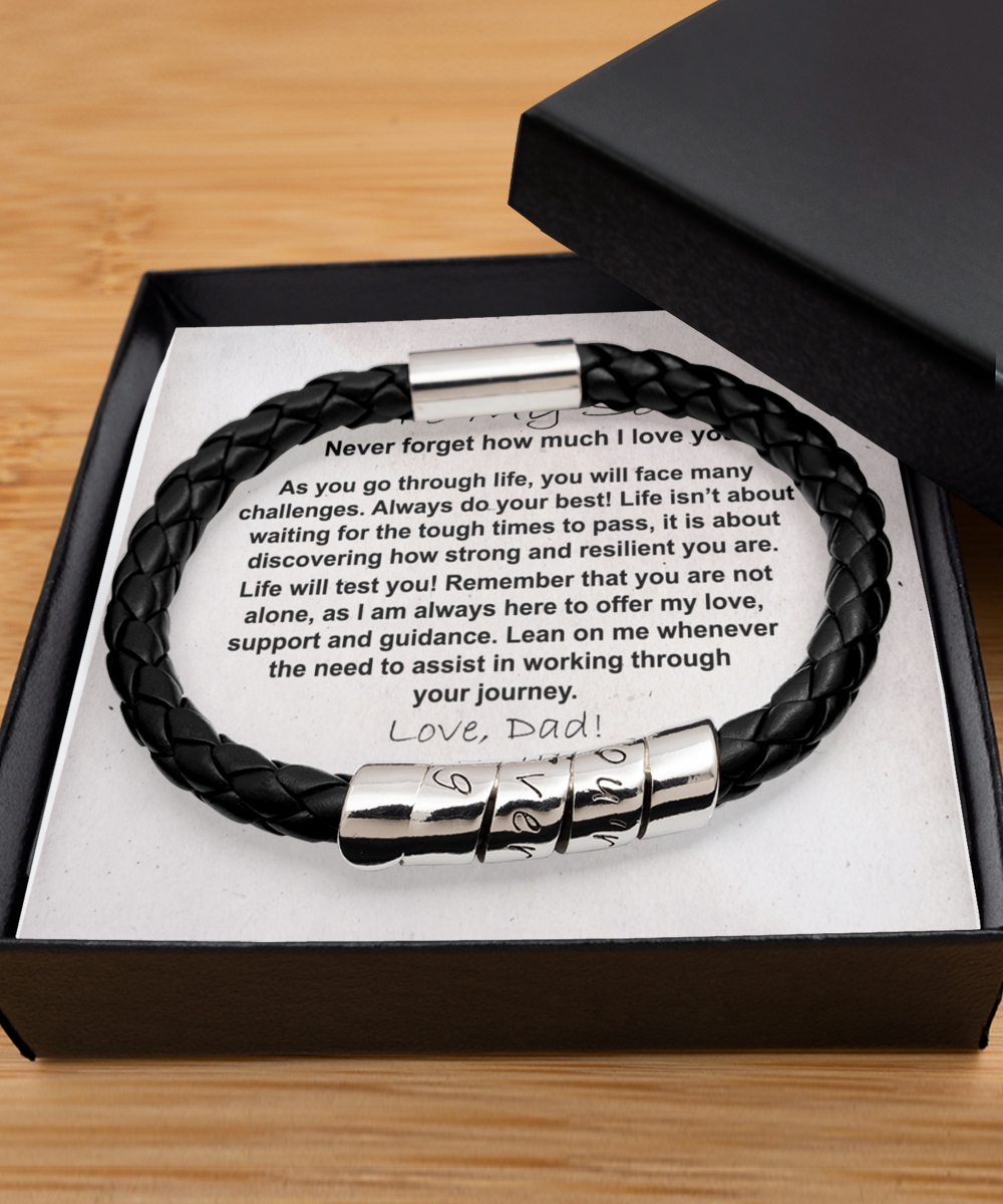 To My Son, I Love My Son, Bracelet For Son, Son Gift From Dad, Christmas Gift, Birthday Gift For Him