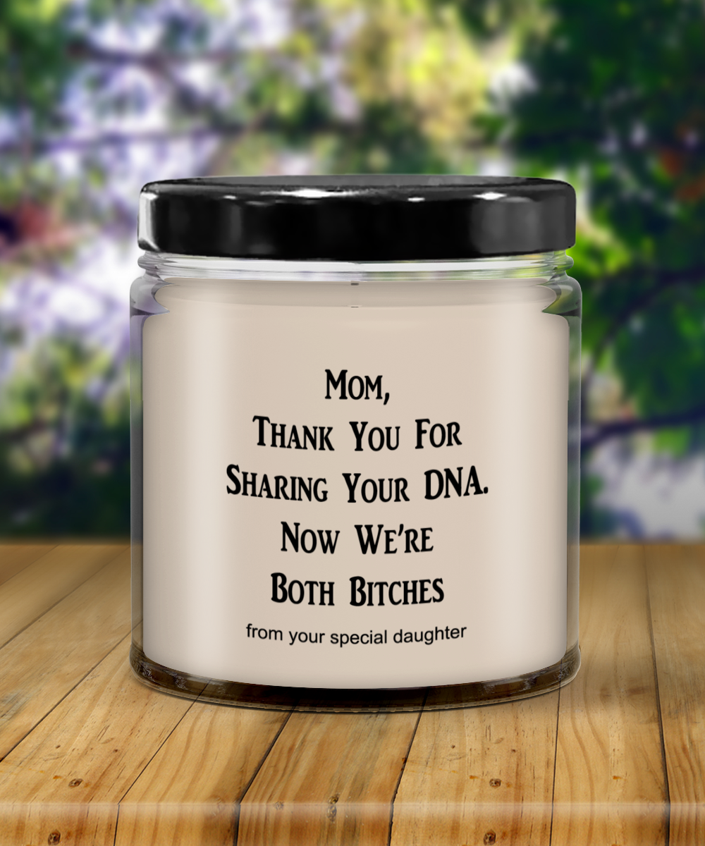 Funny Mothers Day Candle, Moms Birthday Candle, Funny Candles For Mom, Best Mom Ever Gifts, DNA From Mom