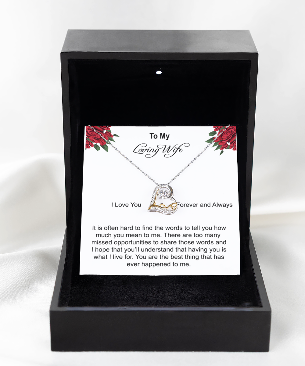 To My Wife Necklace, Wife Gift, Wife Birthday Gift, Wife Necklace, Anniversary Gift For Wife, Gift For Wife, Happy Mother's Day Gift For Wife