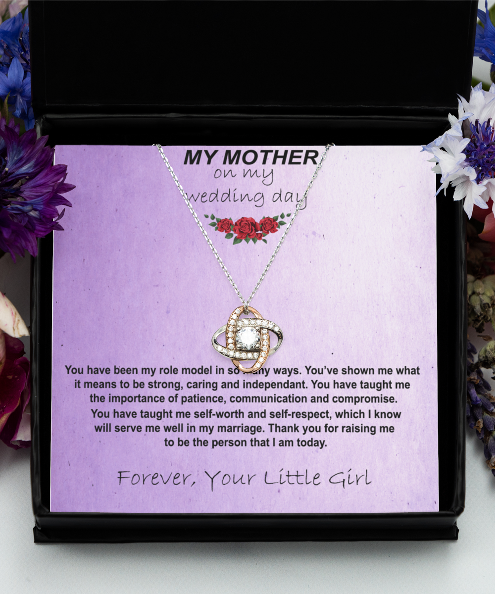 To My Mom On My Wedding day, Bride Mother Gift, Gift For The Mom, Mother Of The Bride, Gift From Daughter, Wedding Jewelry