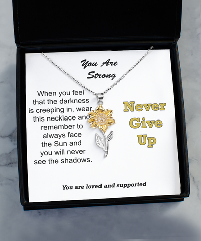 Encouragement Gift, Sympathy Gift Necklace, Uplifting Gifts For Women, Illness, Cancer, Chemo, Sickness, Miscarriage, Empathy, Divorce