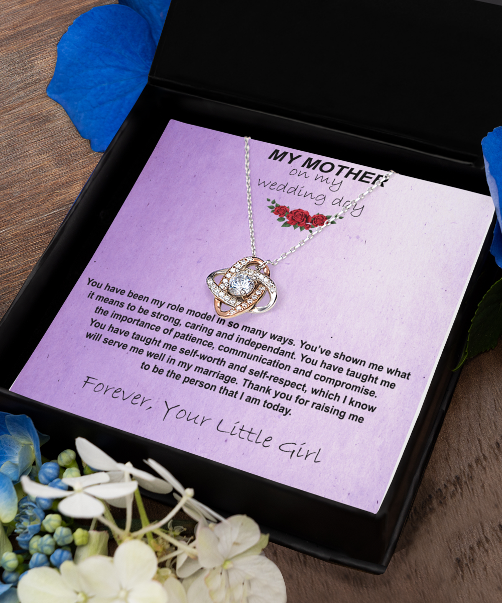 To My Mom On My Wedding day, Bride Mother Gift, Gift For The Mom, Mother Of The Bride, Gift From Daughter, Wedding Jewelry