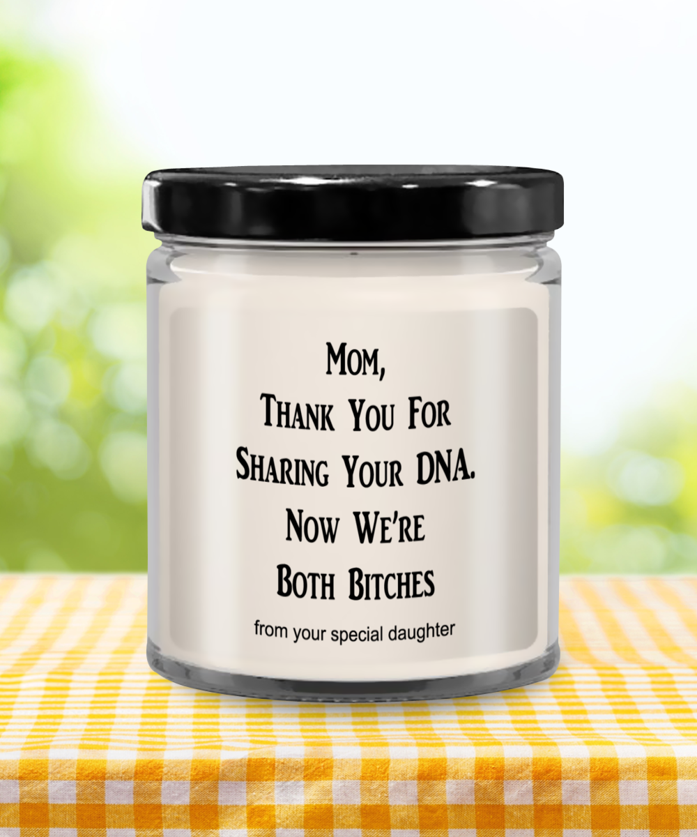 Funny Mothers Day Candle, Moms Birthday Candle, Funny Candles For Mom, Best Mom Ever Gifts, DNA From Mom