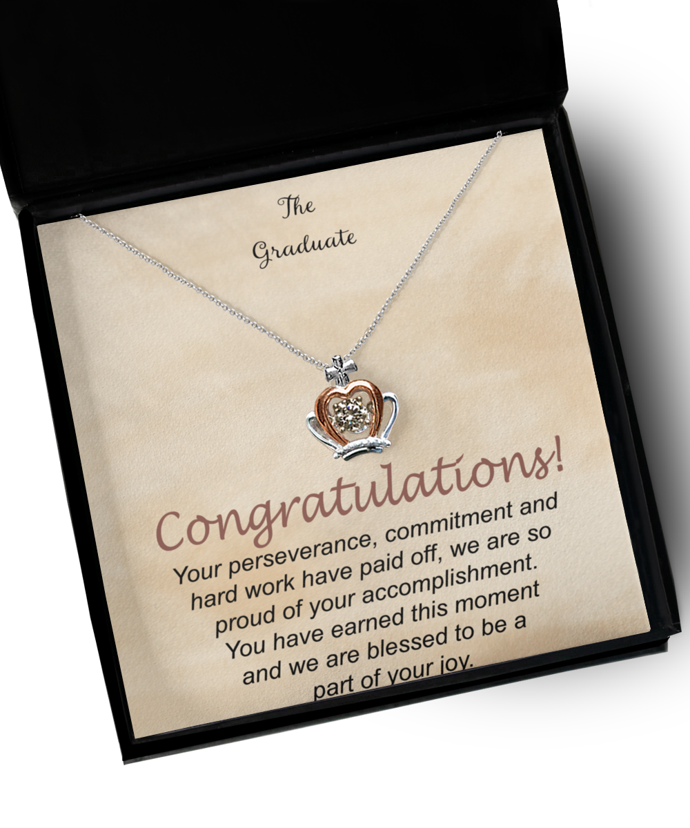 Graduation Gift For Her, Crown Pendant, High School, College Graduate