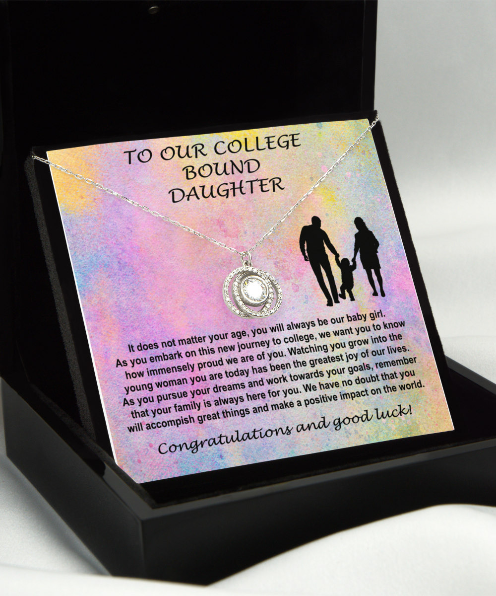 Gift Necklace For Daughter, Off To College, Mother Daughter Gift, Parents Gift, Graduation, Back To School, Freshman, Miss You, Call Home