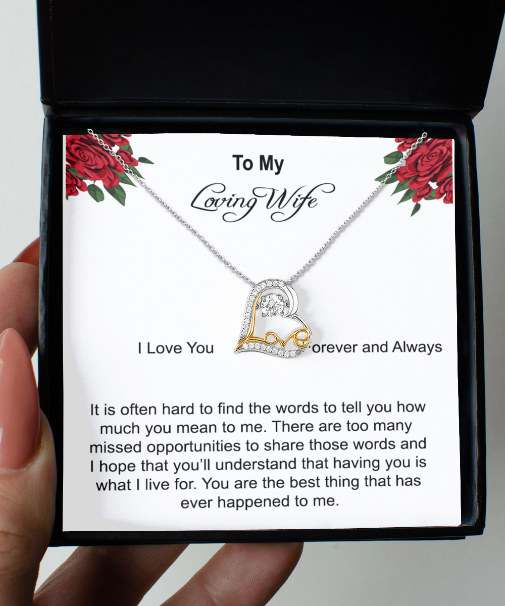 To My Wife Necklace, Wife Gift, Wife Birthday Gift, Wife Necklace, Anniversary Gift For Wife, Gift For Wife, Happy Mother's Day Gift For Wife