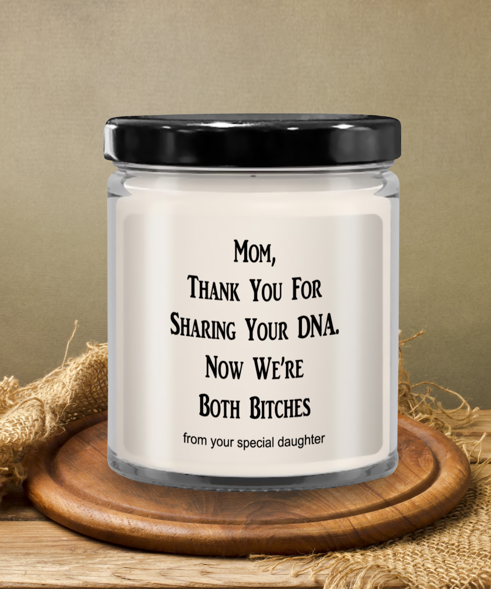 Funny Mothers Day Candle, Moms Birthday Candle, Funny Candles For Mom, Best Mom Ever Gifts, DNA From Mom